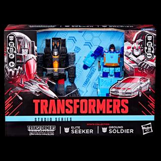 Transformers Studio Series MTMTE Collection Deluxe Class Transformers: Devastation Ground Soldier and Elite Seeker