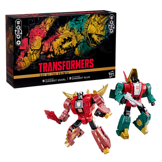 Transformers Age of the Primes G2 Universe Dinobot Slug and G2 Universe Dinobot Snarl