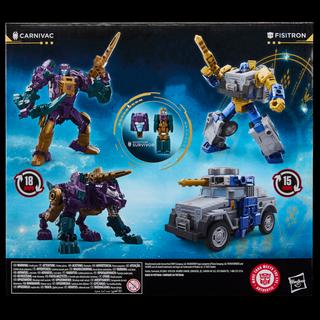 Transformers Age of the Primes Wreck ‘n Doom Collection Fisitron and Carnivac Action Figure 2-Pack