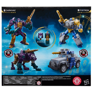 Transformers Age of the Primes Wreck ‘n Doom Collection Fisitron and Carnivac Action Figure 2-Pack