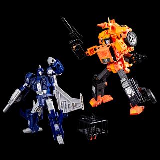 Transformers Age of the Primes Wreck 'n Doom Collection Autobot Sandstorm vs Slugslinger