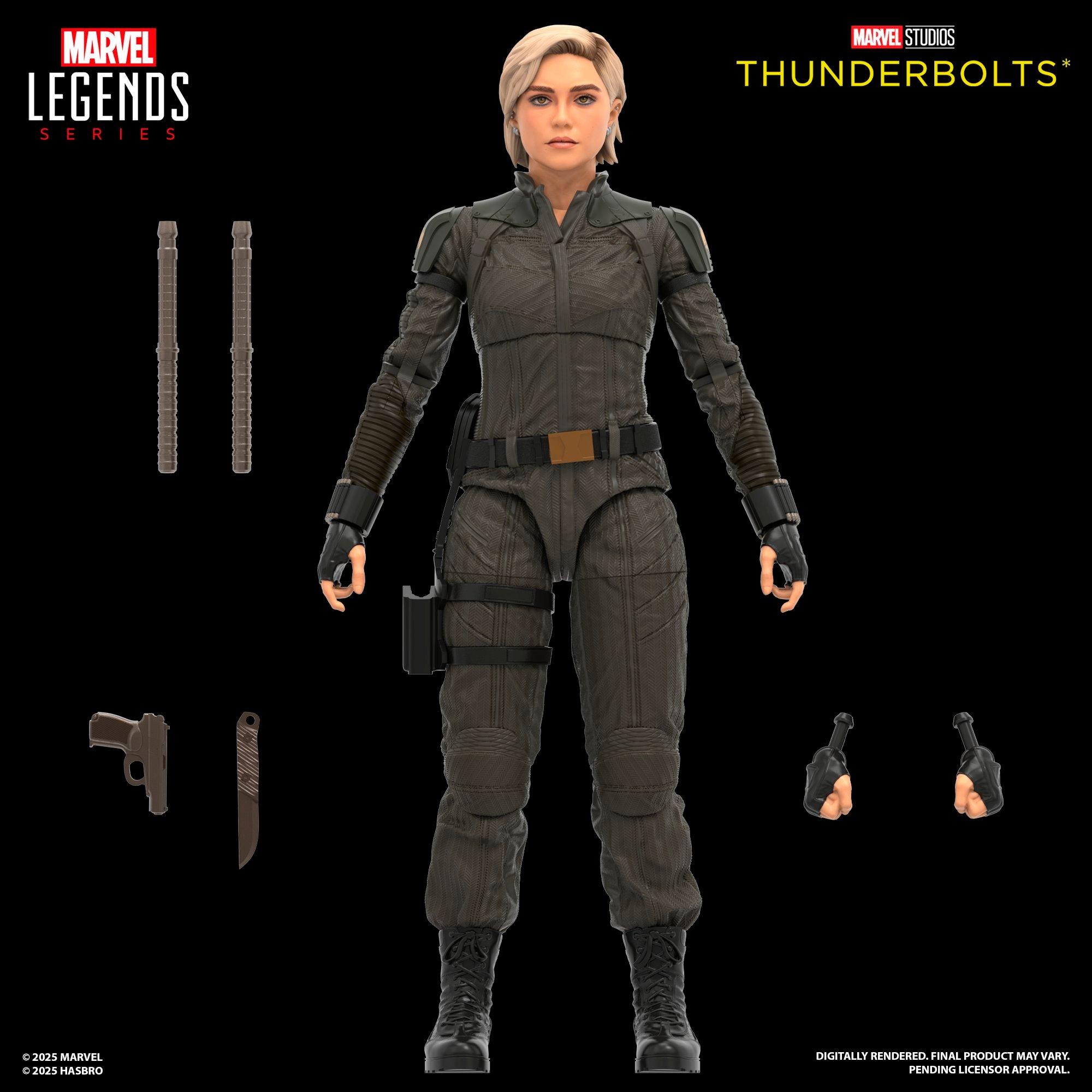 thumbnail interactive-video image 1 of Marvel Legends Series Yelena Belova, Hawkeye Collectible 6 Inch Action 1 of 1