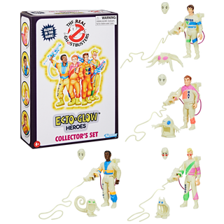 Ghostbusters Kenner Classics The Real Ghostbusters Ecto-Glow Heroes Collector’s Set