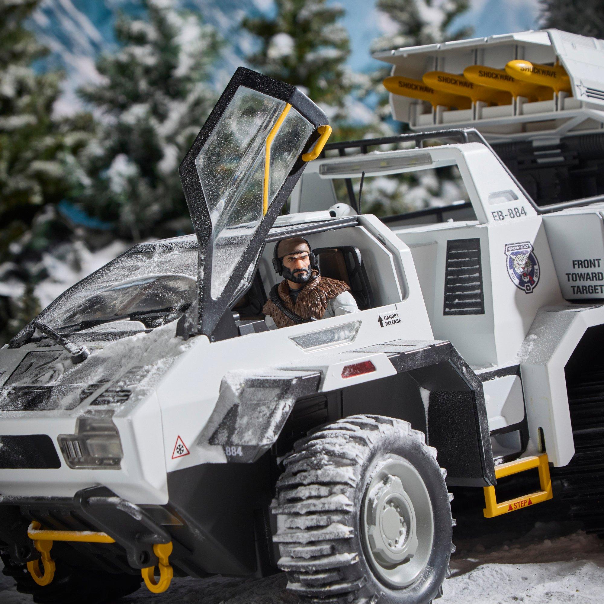 G.I. Joe Classified Series Snow C.A.T. (Combat All-Terrain) Fahrzeug mit Farley „Frostbite“ Seward Action-Figur