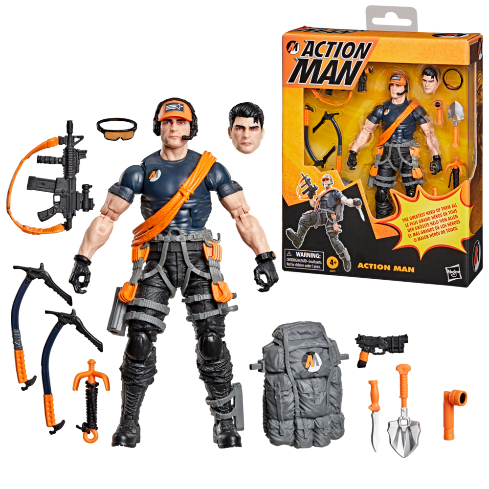 Official Hasbro 2026 GI Joe Classified Series exclusive Action Man figure, accessories and collector packaging