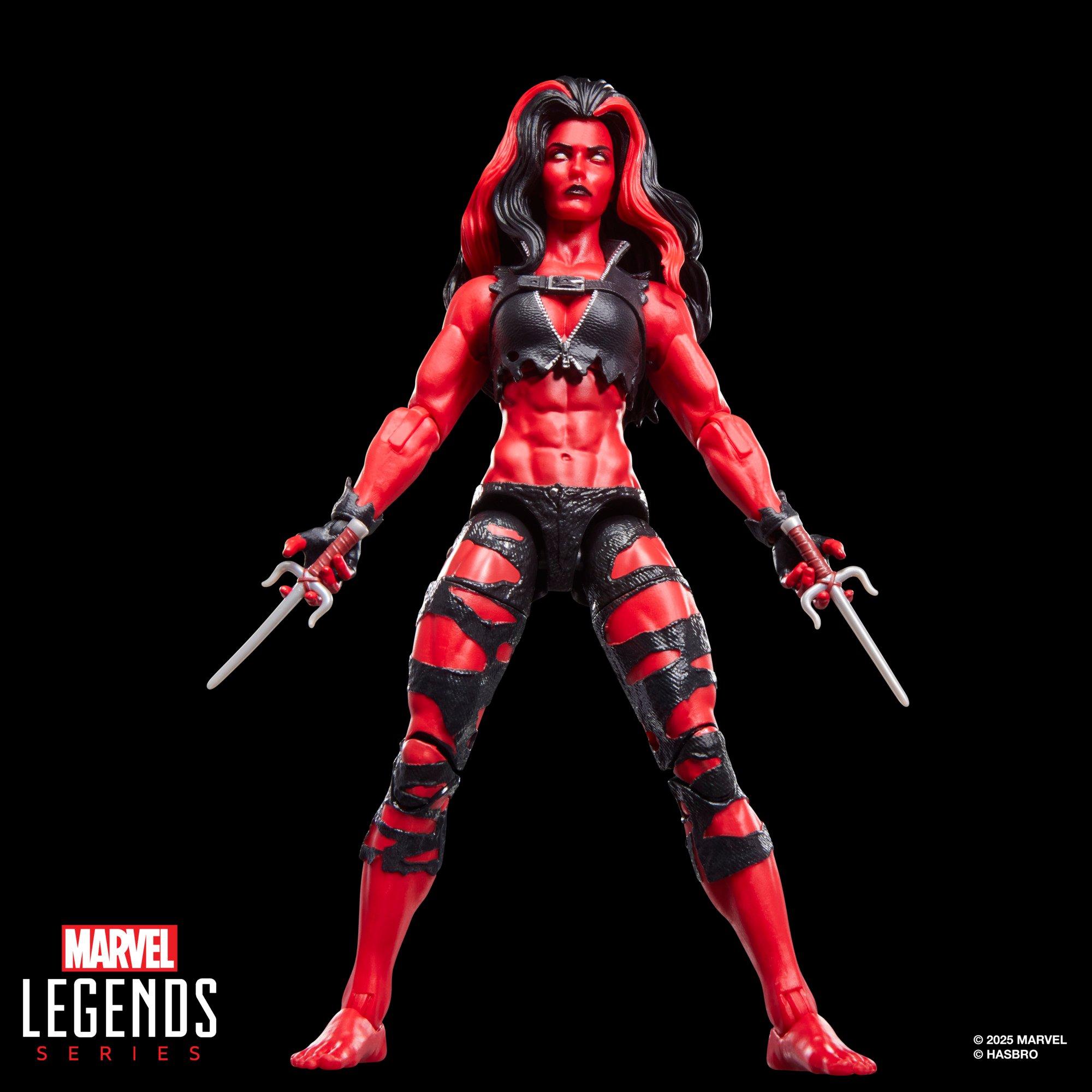 Marvel Legends Series Red She-Hulk 6-Inch Action Figure - Hasbro Pulse