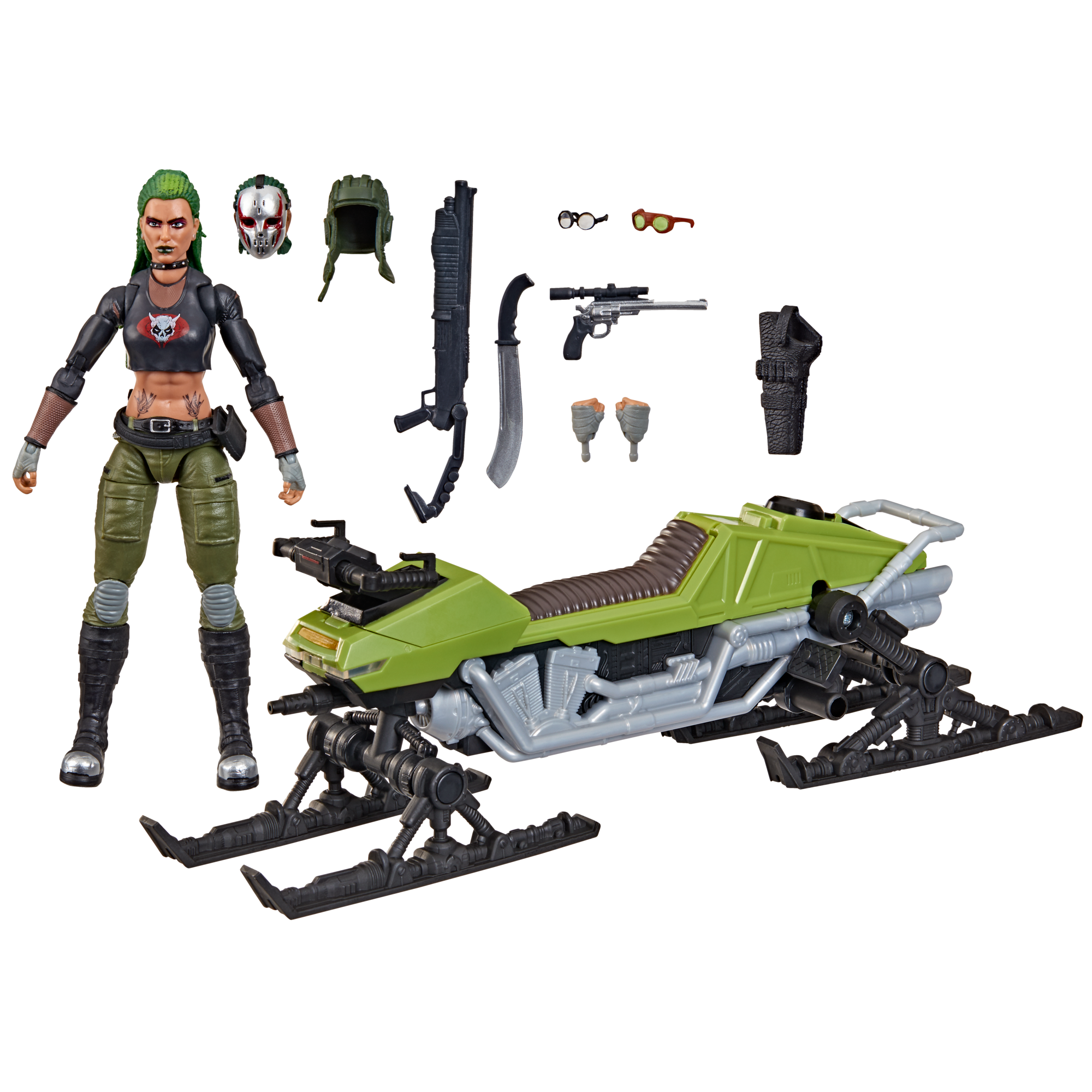 G.I. Joe Zanya Action Figure & Dreadnok Chameleon Vehicle - Hasbro