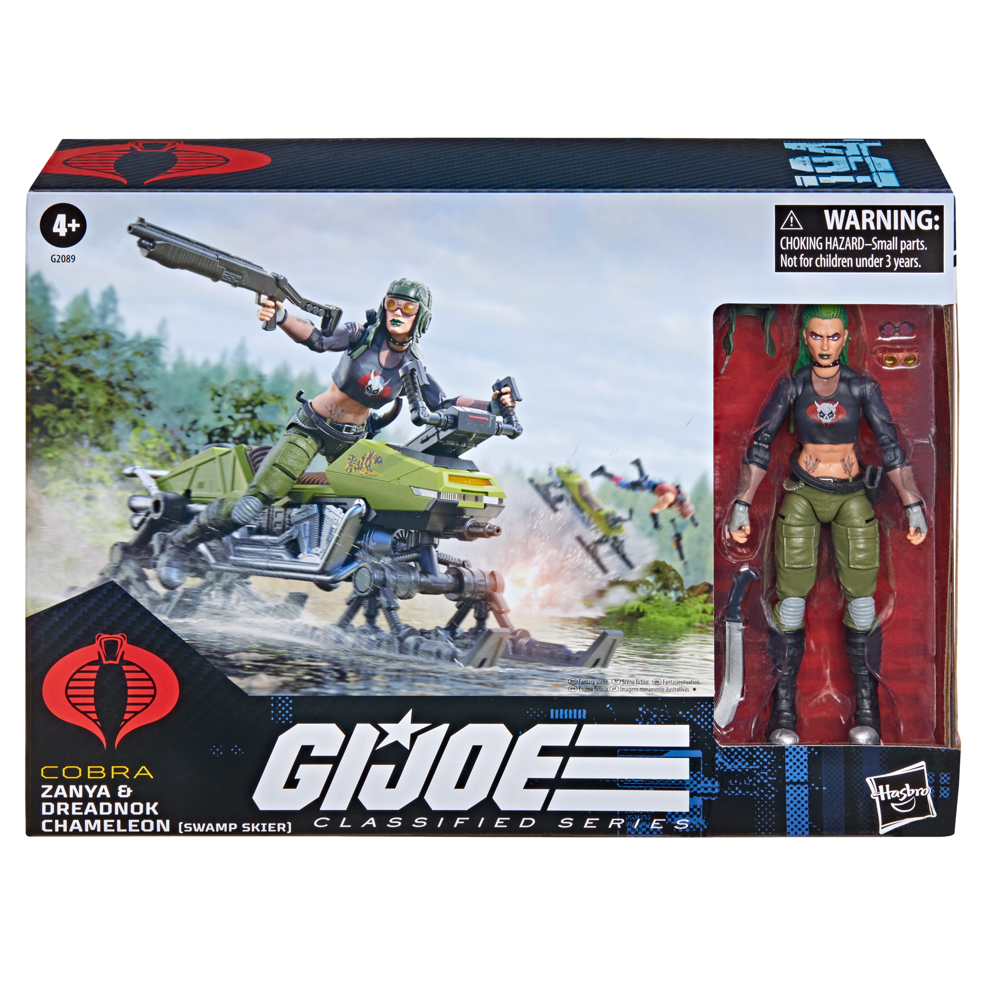 G.I. Joe Zanya Action Figure & Dreadnok Chameleon Vehicle - Hasbro