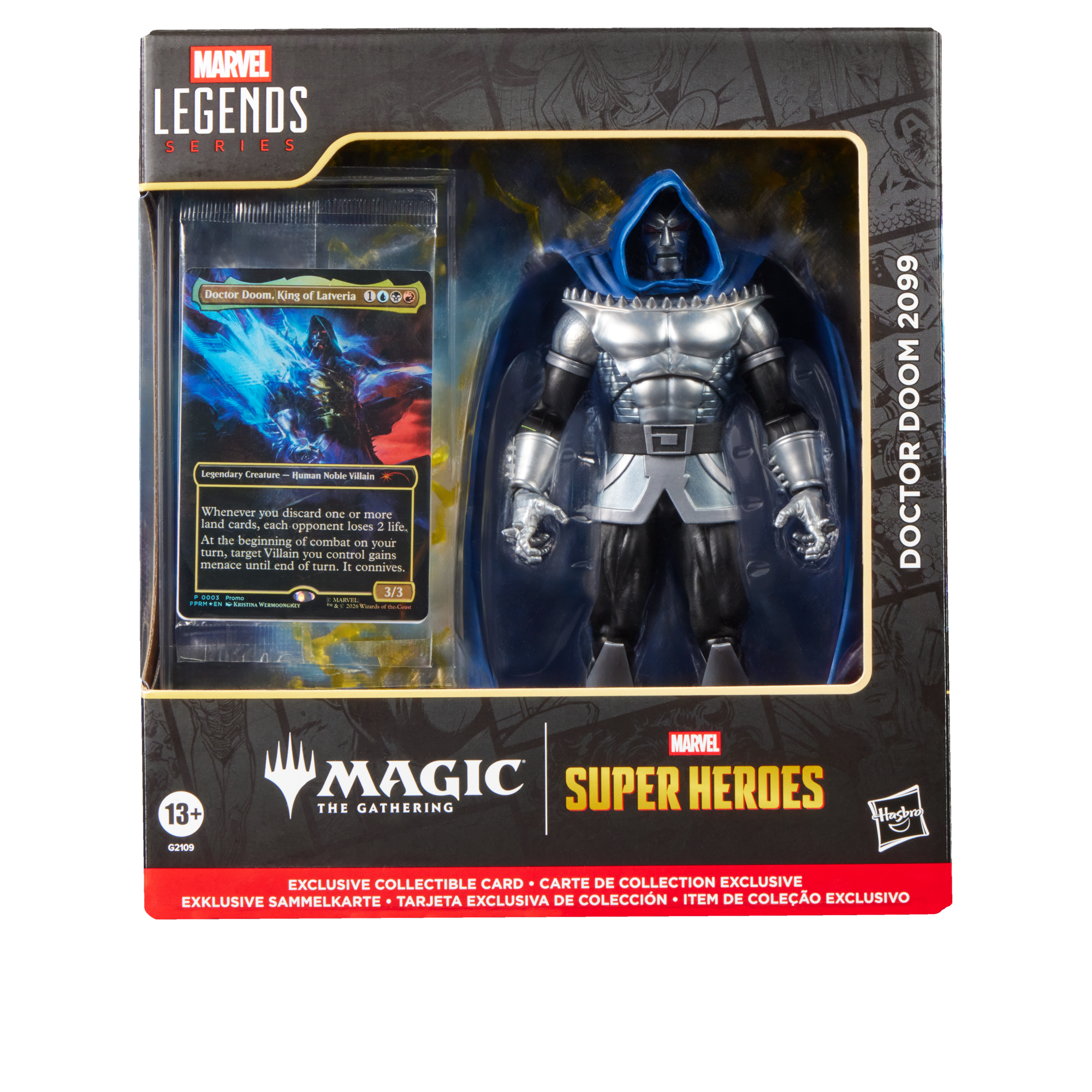 Marvel Legends Series Doctor Doom 2099 Figure & Trading Card