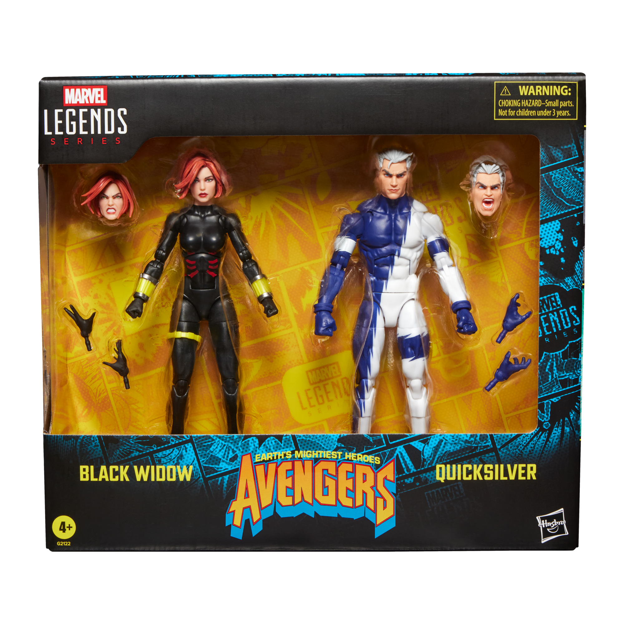 Marvel Legends Black Widow & Quicksilver 6-Inch Action Figures