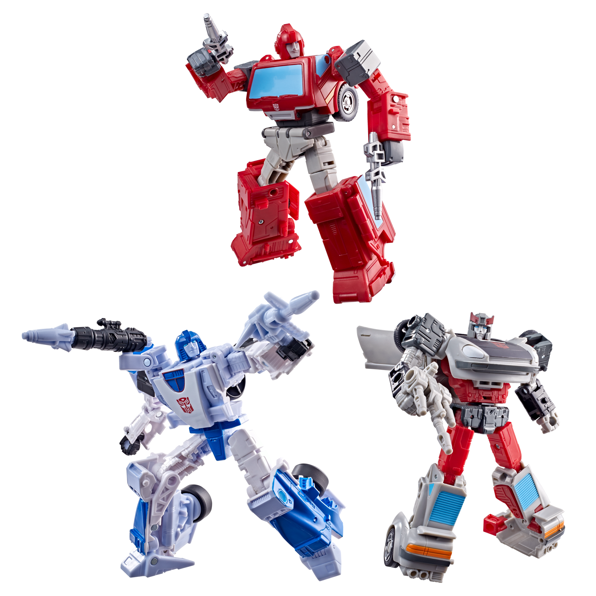 Transformers Age of the Primes Autobot Mirage, Ironhide, and Bluestreak