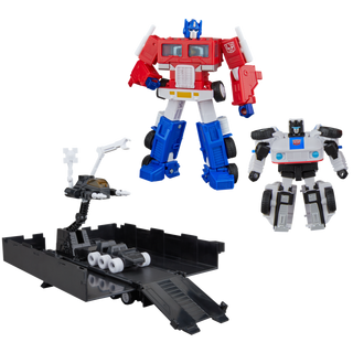 Transformers, Optimus Prime e Autobot Jazz, set con scatola di cereali