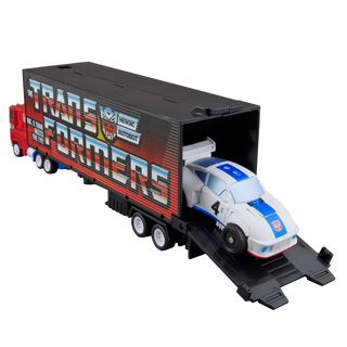 Transformers, Optimus Prime e Autobot Jazz, set con scatola di cereali