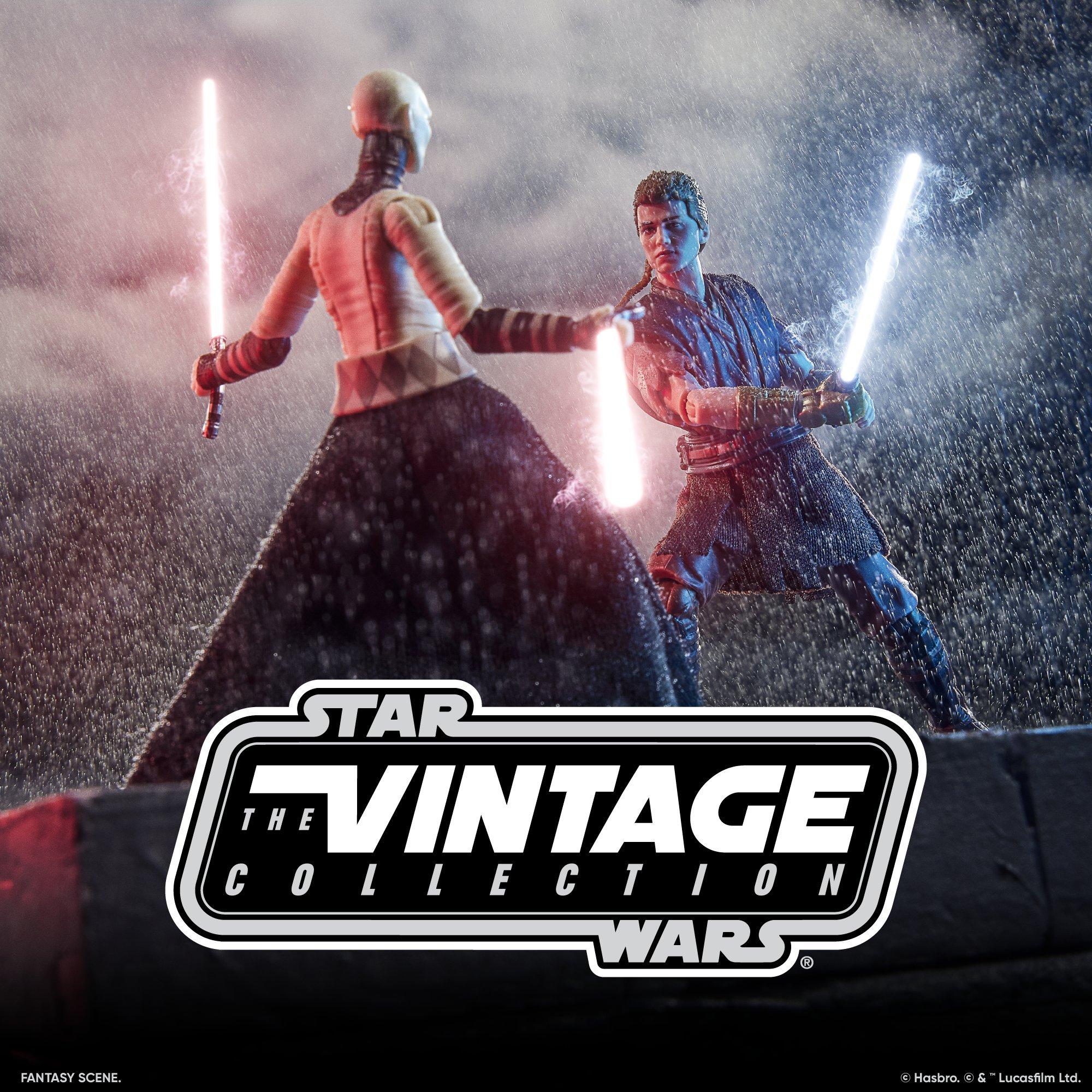 Star Wars Anakin & Asajj Ventress Figure Set | Vintage Collection