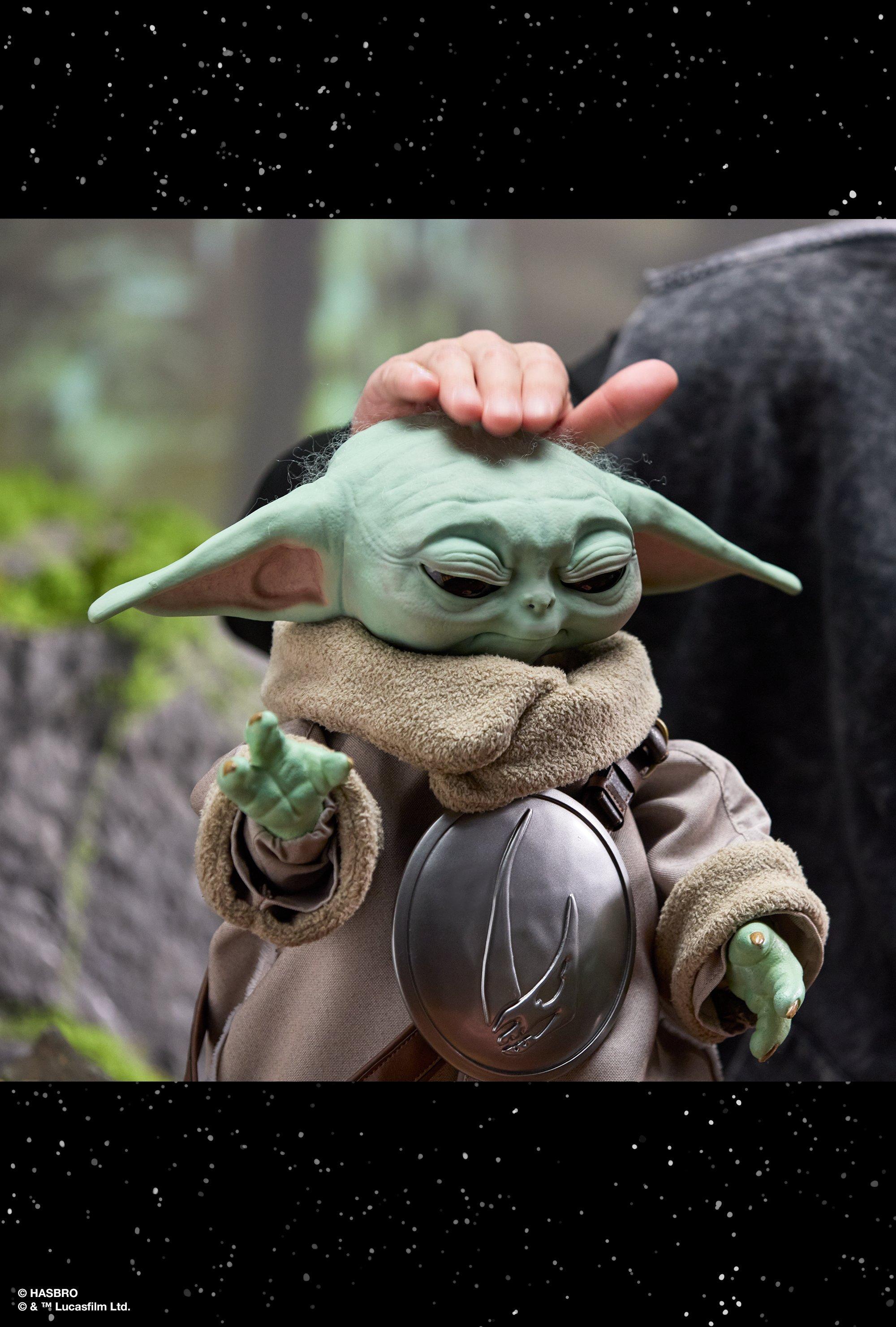 Grogu Using The Force and being pet