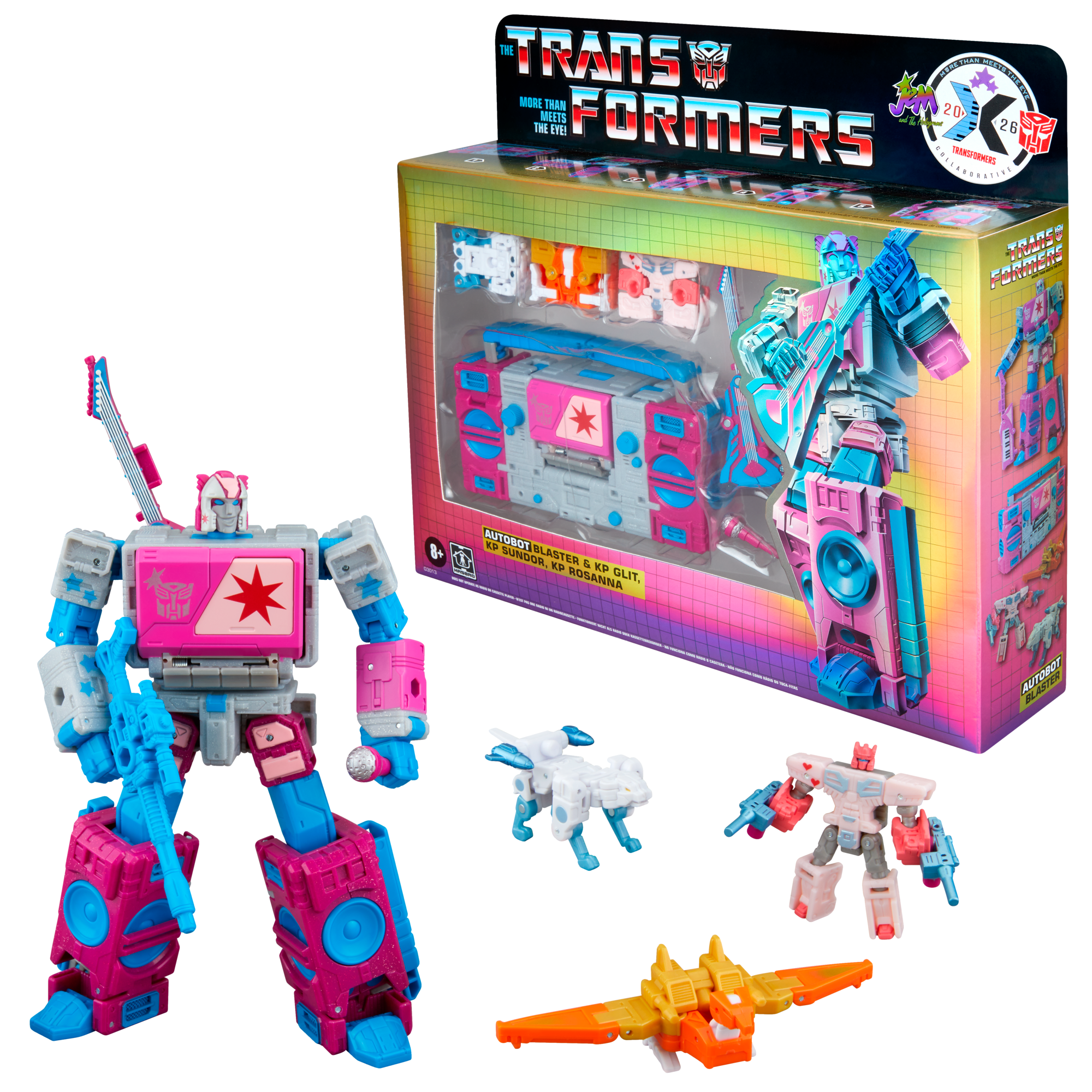 Transformers, Jem and the Holograms, Autobot Blaster e KP Glit, KP Sundor e KP Rosanna