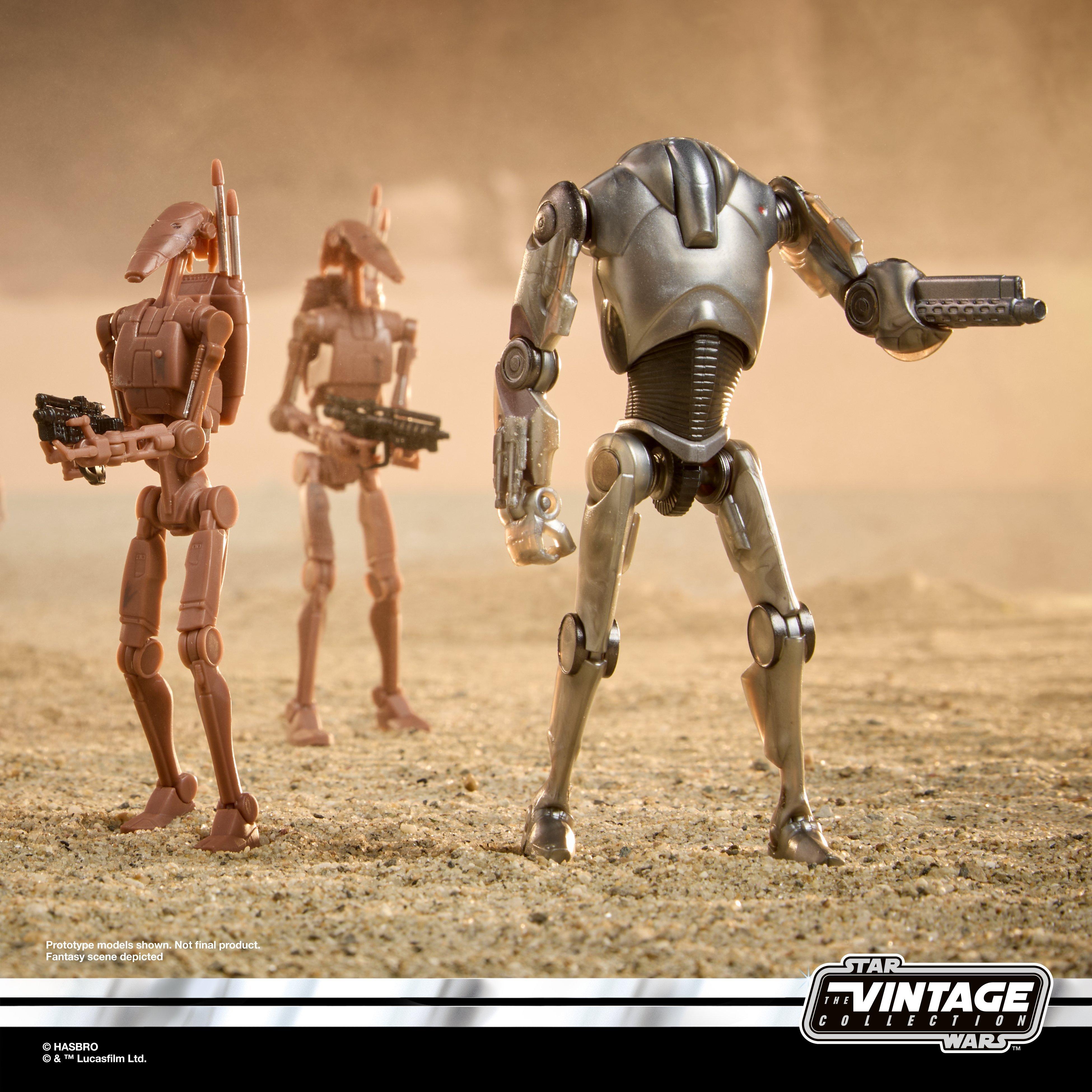 Star Wars TVC Super Battle Droid & Battle Droids Action Figure Set