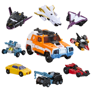 Transformers Age of the Primes Voyager Class Powerlinx Red Alert and 8 Mini-Con Pack