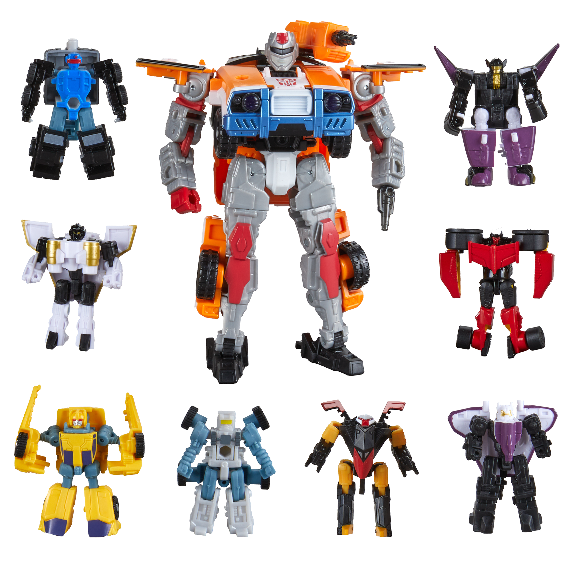 Transformers Age of the Primes Voyager Class Powerlinx Red Alert and 8 Mini-Con Pack