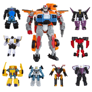 Transformers Age of the Primes Voyager Class Powerlinx Red Alert and 8 Mini-Con Pack