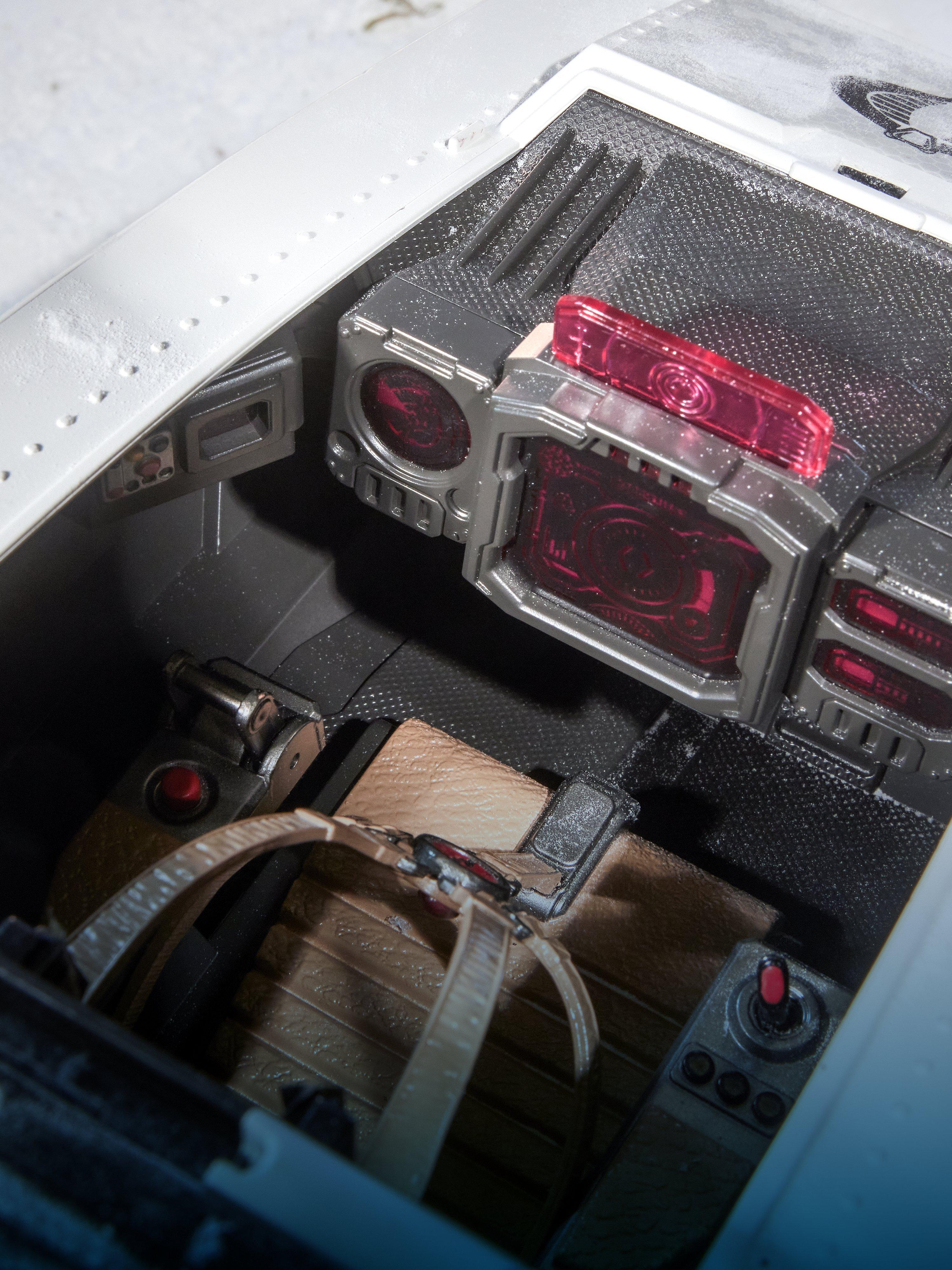 The interior cockpit