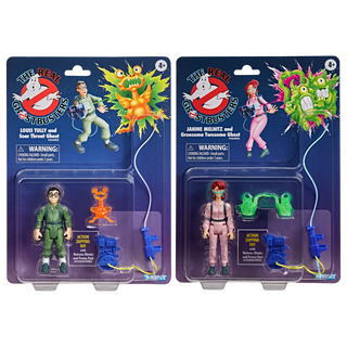 The Real Ghostbusters Kenner Classics Janine Melnitz and Louis Tully 40th Anniversary Set