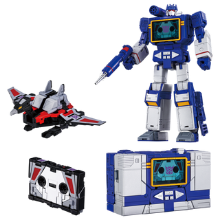 Transformers Takara Tomy MPG-19 Soundwave and Condor (Laserbeak)