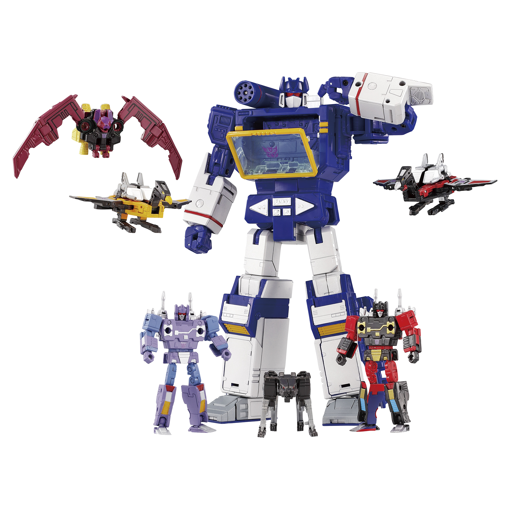 Transformers Takara Tomy MPG-22 Jaguar, Buzzsaw & Ratbat - Hasbro