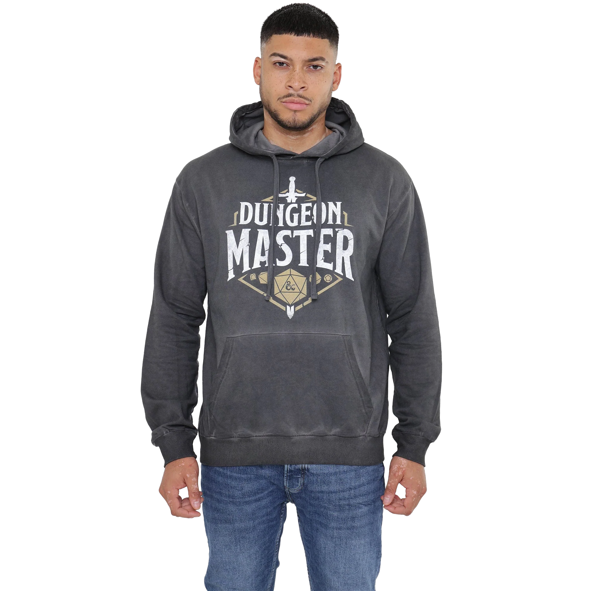 Dungeons & Dragons Dungeon Master Badge Mens Vintage Wash Pullover Hoodie