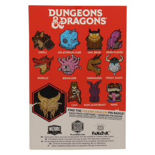 Dungeons & Dragons 50th Anniversary Mystery Pin Badge CDU (Containing 12 Blind Boxes)