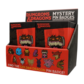 Dungeons & Dragons 50th Anniversary Mystery Pin Badge CDU (Containing 12 Blind Boxes)