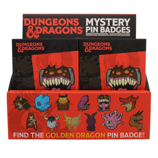 Dungeons & Dragons 50th Anniversary Mystery Pin Badge CDU (Containing 12 Blind Boxes)