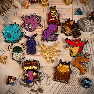 Dungeons & Dragons 50th Anniversary Mystery Pin Badge CDU (Containing 12 Blind Boxes)