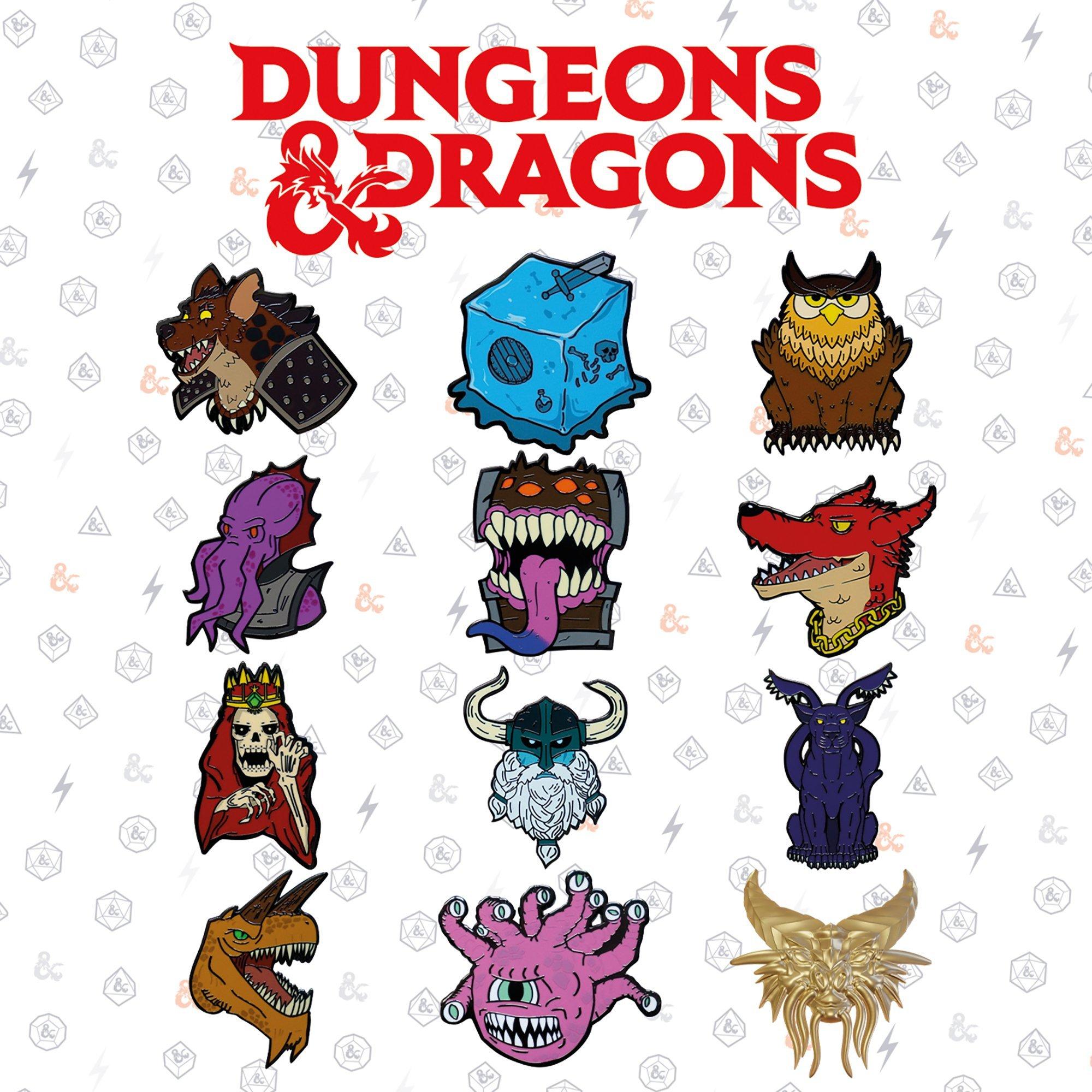 Dungeons & Dragons 50th Anniversary Mystery Pin Badge CDU (Containing 12 Blind Boxes)