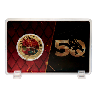 Dungeons & Dragons 50e anniversaire Pièce d'or plaquée or 24K édition limitée