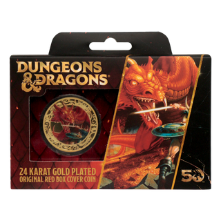 Dungeons & Dragons, 50° Anniversario, moneta placcata in oro 24 carati in edizione limitata