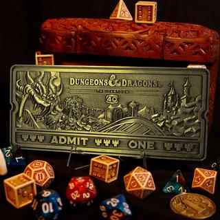Dungeons & Dragons Limited Edition Metal Anniversary Ticket