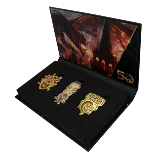 Dungeons & Dragons - Set de 3 insignias de símbolos XL del 50.º aniversario - Edición limitada