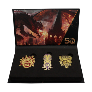 Dungeons & Dragons 50e anniversaire Coffret de 3 insignes XL édition limitée