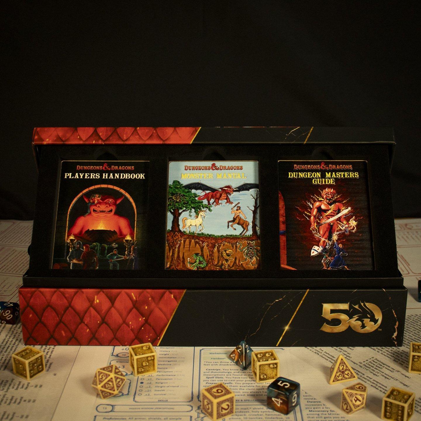 Dungeons & Dragons 50e anniversaire Coffret édition limitée de couvertures de livrets 1ère édition