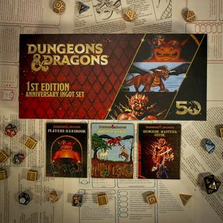 Dungeons & Dragons 50th Anniversary Limited Edition, 1st Edition Book Cover Ingot Set