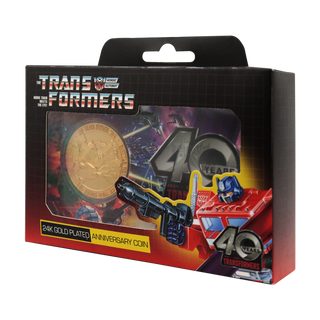 Transformers 40th Anniversary Limited Edition 24k Gold Plated Coin