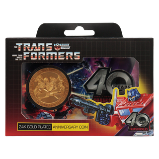 Transformers 40th Anniversary Limited Edition 24k Gold Plated Coin