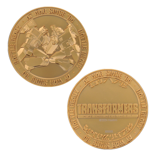 Transformers 40th Anniversary Limited Edition 24k Gold Plated Coin