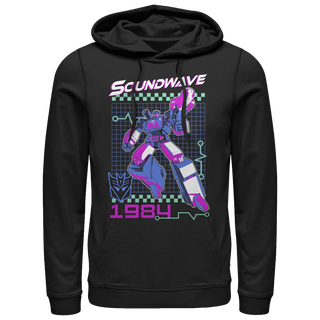 Transformers Soundwave Retro Men's Hooded Fleece Sweatshirt