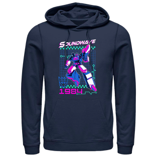 Transformers Soundwave Retro Men's Hooded Fleece Sweatshirt