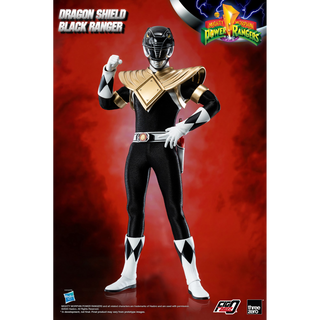 Mighty Morphin Power Rangers FigZero 1/6 Dragon Shield Black Ranger