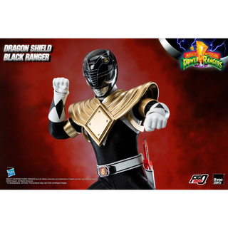 Mighty Morphin Power Rangers FigZero 1/6 Dragon Shield Black Ranger