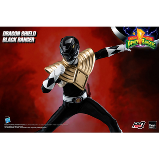 Mighty Morphin Power Rangers FigZero 1/6 Dragon Shield Black Ranger