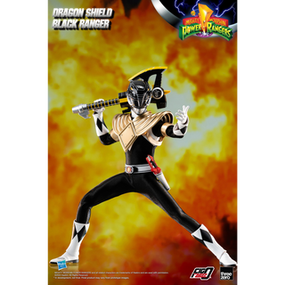 Mighty Morphin Power Rangers FigZero 1/6 Dragon Shield Black Ranger